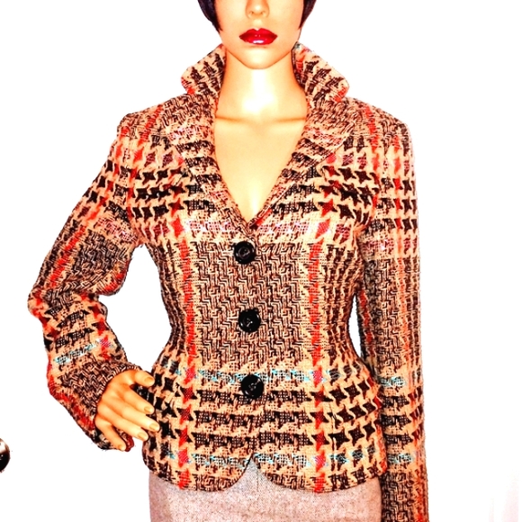 Veste Blazer Rena Lange En Cachemire/Laine Noir - Taille 40 - Bordure Velours - Occasion TB